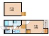 Creo荒子壱番館 1Kの間取り