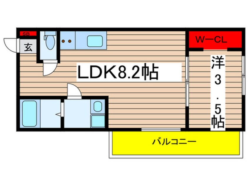 間取図 プリシェール港陽