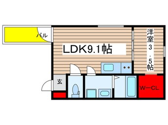 間取図 プリシェール港陽