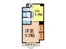 バニスタ－王山 1DKの間取り