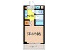 ＡＭＢＥＲミナミ 1Kの間取り