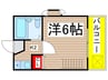 ポルト大手町 1Kの間取り