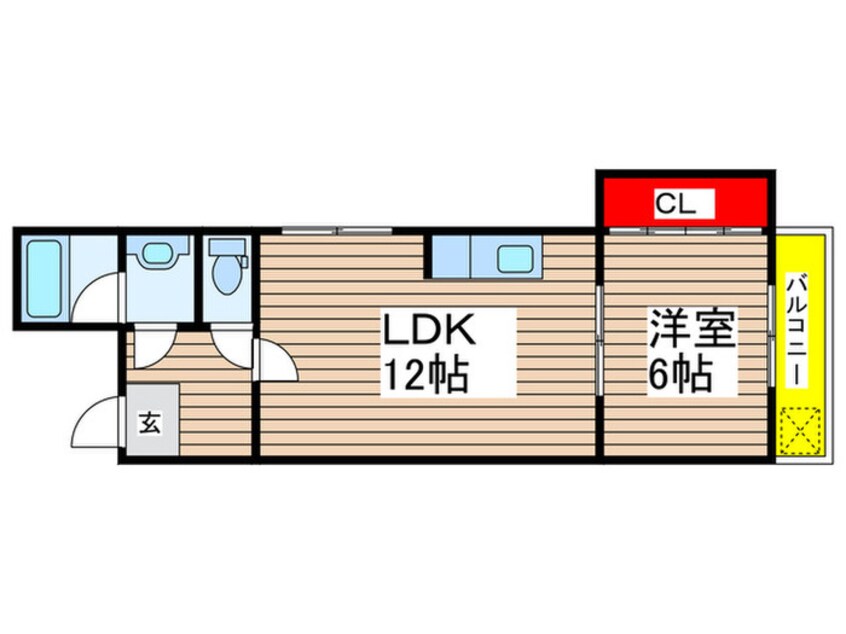 間取図 クレアシオン南荒子