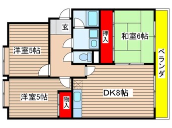 間取図 リバービレッジハイツ