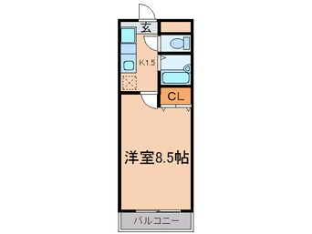 間取図 ハイライフ田幡