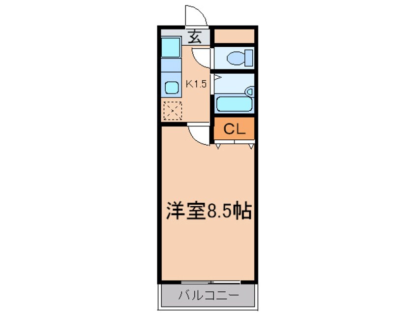 間取図 ハイライフ田幡