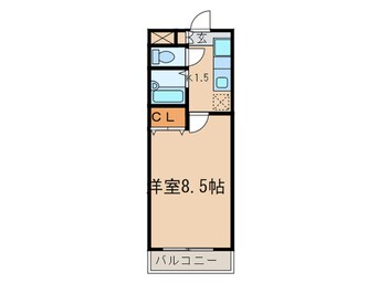 間取図 ハイライフ田幡