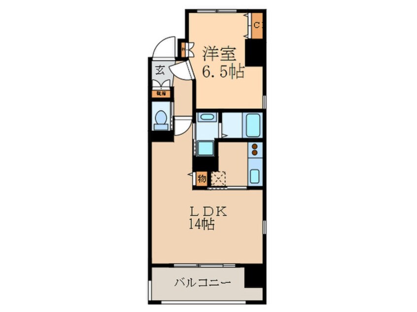 間取図 Ｃａｎａｌ　Ｃｏｍｆｏｒｔ