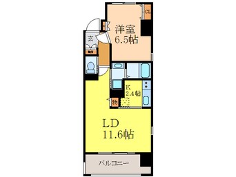 間取図 Ｃａｎａｌ　Ｃｏｍｆｏｒｔ