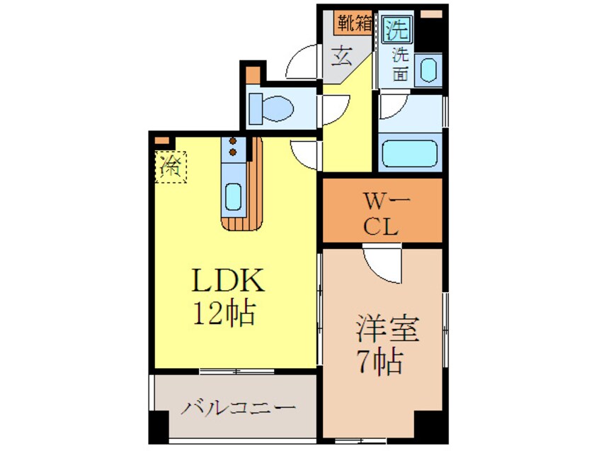 間取図 ＫＡＲＥＮ　ＣＯＵＲＴ名駅南