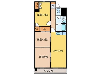 間取図 ｻｸｾｽ小田井