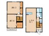 メルベーユ千代田WEST 2LDKの間取り