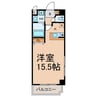 グラシアス 1Rの間取り