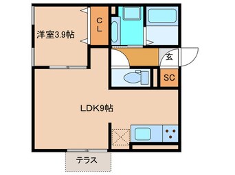 間取図 スカイコート　Ⅰ－Ａ