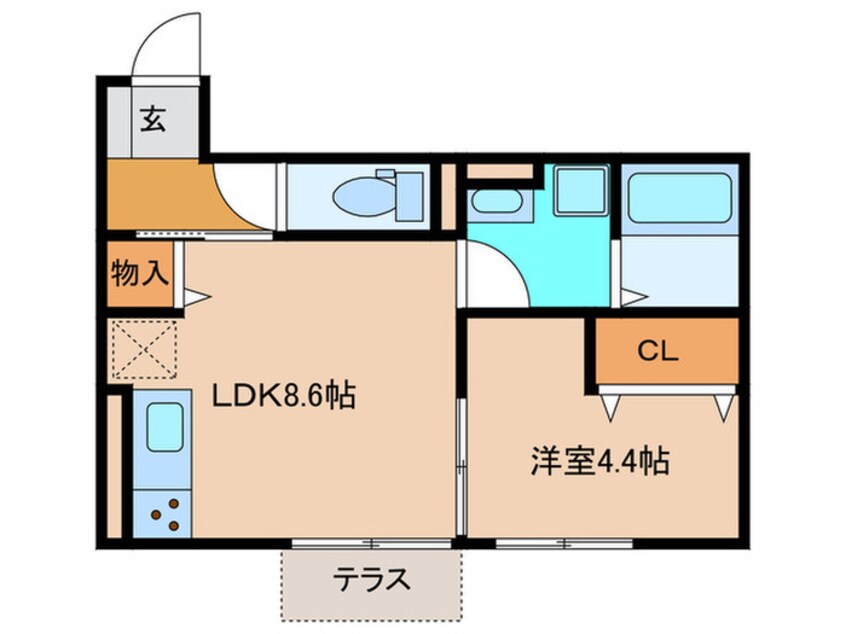 間取図 スカイコート　Ⅰ－Ａ