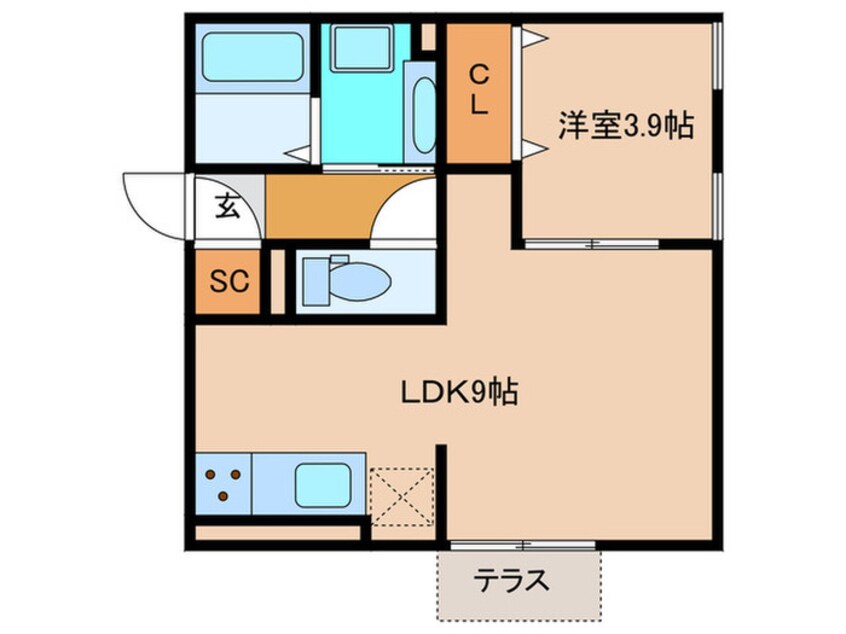 間取図 スカイコート　Ⅰ－Ａ