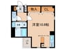 鳥居西アベニュー 1Rの間取り