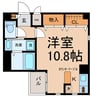 鳥居西アベニュー 1Rの間取り