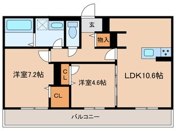 間取図 仮)豊田市浄水町伊保原　A棟