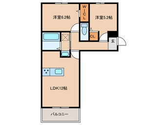 間取図 仮)豊田市浄水町伊保原　A棟