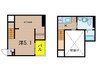 グリエラ大江 1Kの間取り