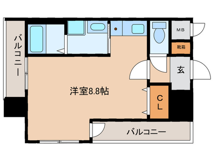 間取図 ﾌﾟﾚｻﾝｽ名古屋STATIONｻﾞｼﾃｨ(1005)