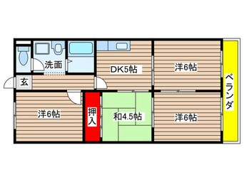 間取図 サンスカイマンション