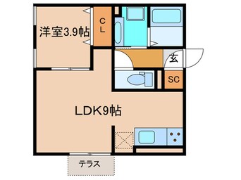 間取図 スカイコート　Ⅰ－Ｂ