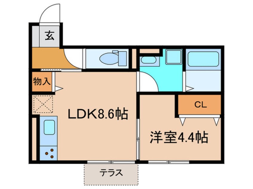 間取図 スカイコート　Ⅰ－Ｂ