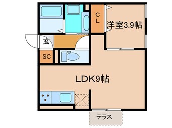 間取図 スカイコート　Ⅰ－Ｂ