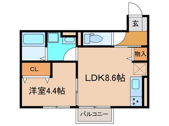 間取図 スカイコート　Ⅰ－Ｂ