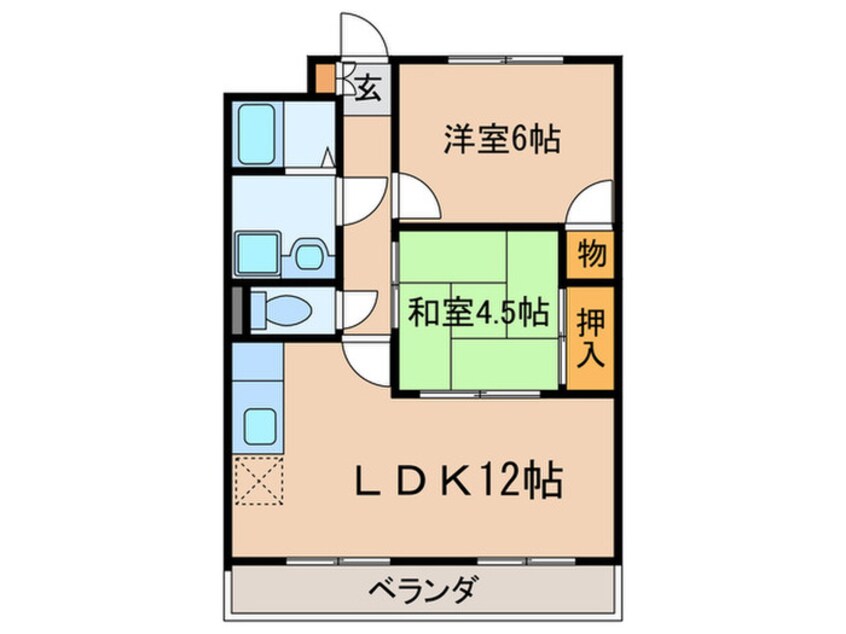 間取図 ファミ－ル八代