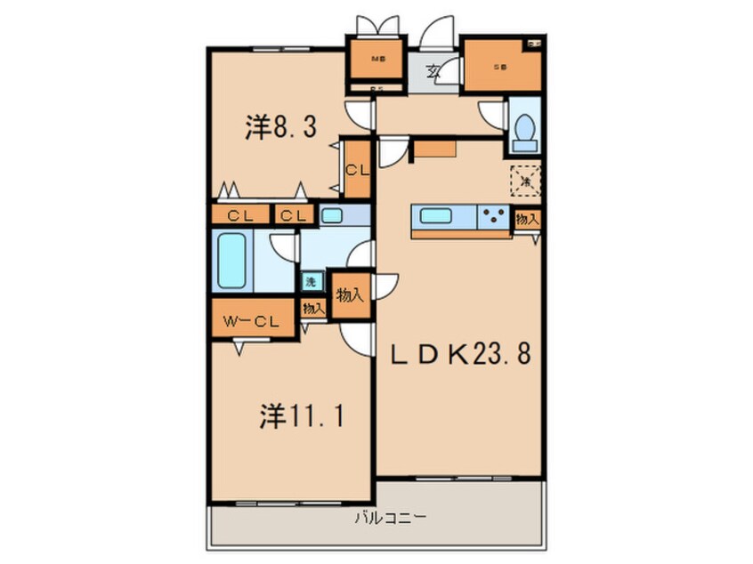 間取図 ロイジェント日吉