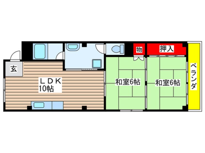 間取図 シャンポール原Ⅱ