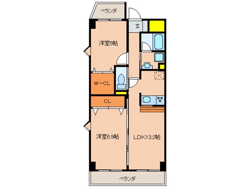 間取図 ＣＨ石原Ⅱ