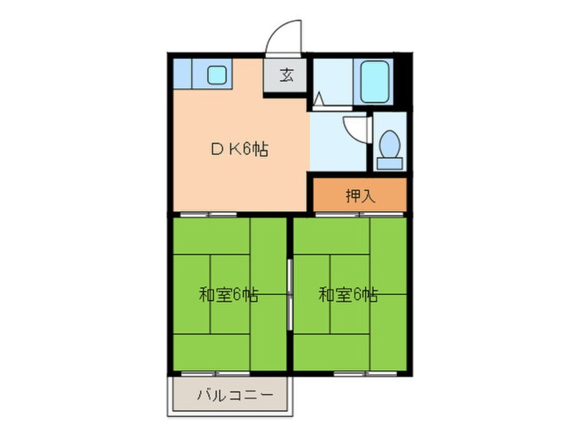 間取図 フォーブル真伝B棟