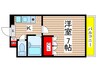 STUDIO SHIROGANE 1Kの間取り