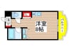 横堀ハイム 1Rの間取り