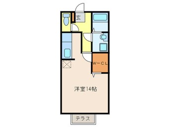 間取図 キャッスルコートウシダA