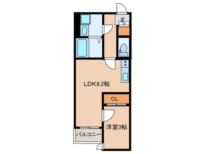 間取図 Coco Cat 岩塚