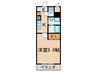 ハイツ山光 1Kの間取り
