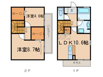 間取図 Ｗｉｎｇ　Ｓ　Ⅱ