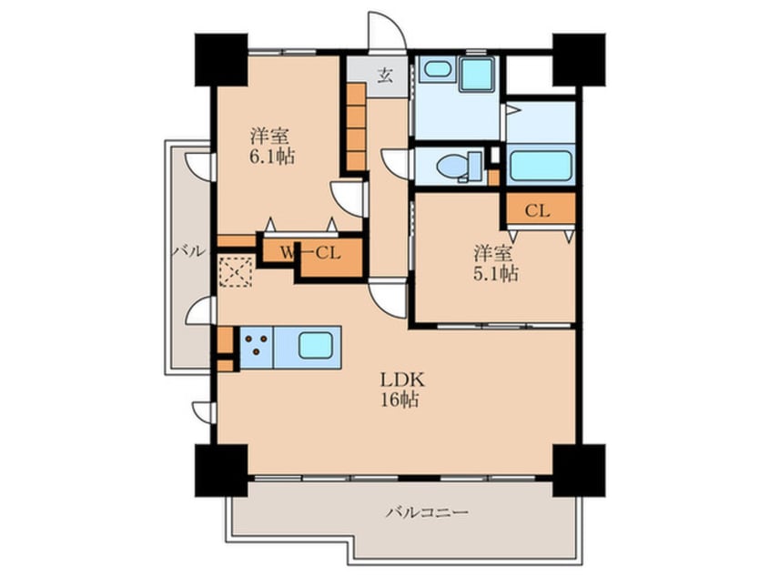 間取図 ラクラーレ大曽根