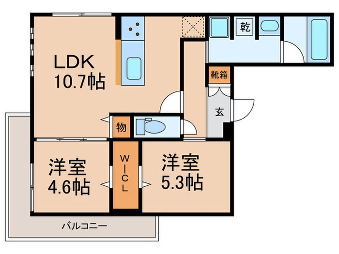 間取り図 ルサンティエ一社