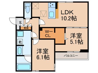 間取図 ルサンティエ一社
