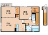 シアフル 2LDKの間取り