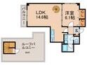 グッドライフナガクテの間取図