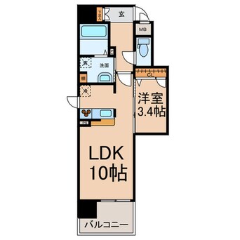 間取図 グランシャリオ栄