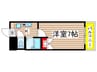 シャトル山貴 1Kの間取り