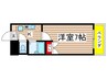 シャトル山貴 1Kの間取り